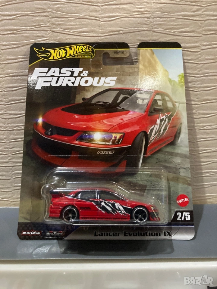 hot wheels fast and furious mitsubishi lancer evolution ix, снимка 1