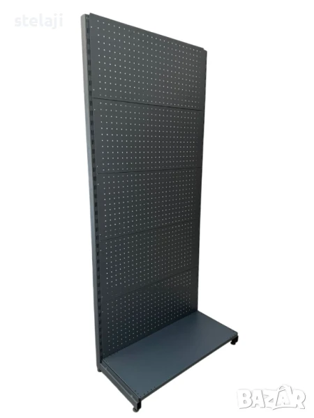 Стелаж с перфо гръб за куки в тъмно сив мат Еко Лайн/НОВИ/, снимка 1