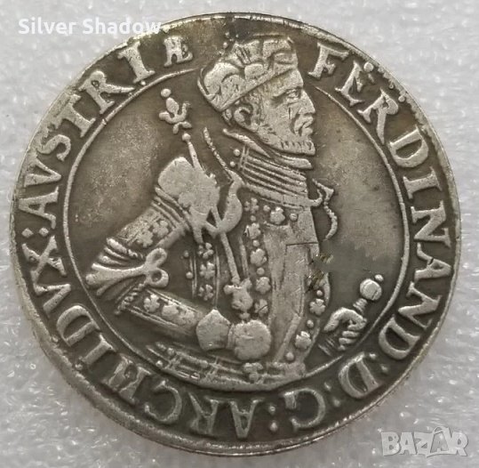 Монета Австрия  1 Талер 1595 г  Крал Фердинанд II - РЕПЛИКА, снимка 1