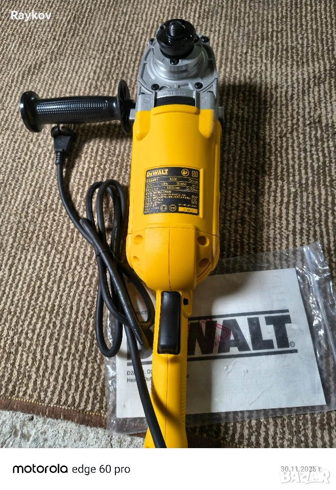 Оригинален голям Ъглошлайф DeWALT, снимка 1