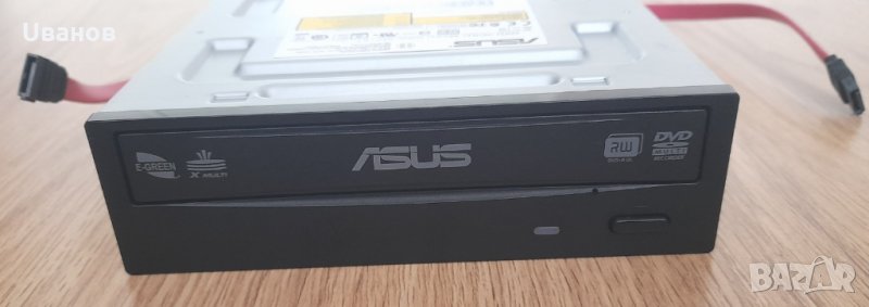 Asus DVD-DL двуслойна записвачка + SATA кабел и 2 бр. винтчета, като нова, снимка 1