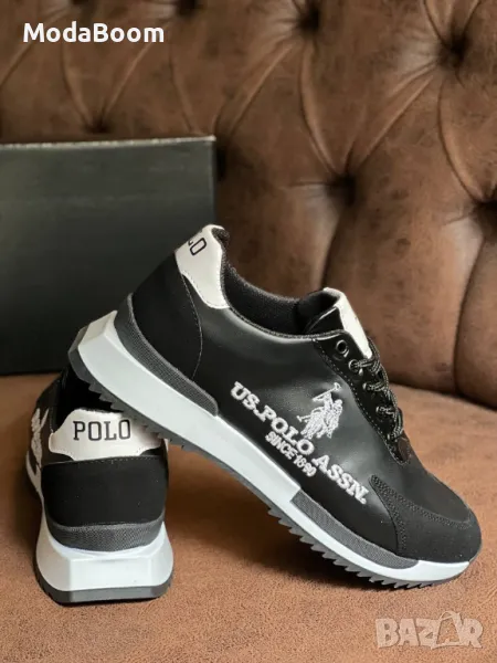 US. Polo Assn. черни мъжки маратонки , снимка 1