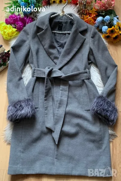Сиво палто Calliope, снимка 1