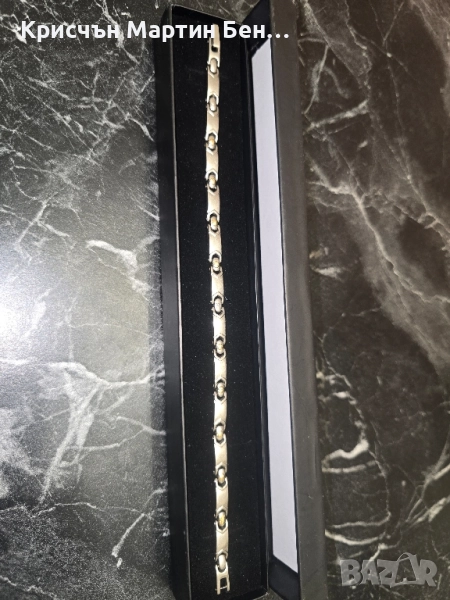 Мъжка Гривна с злато 18к. проба 750, снимка 1