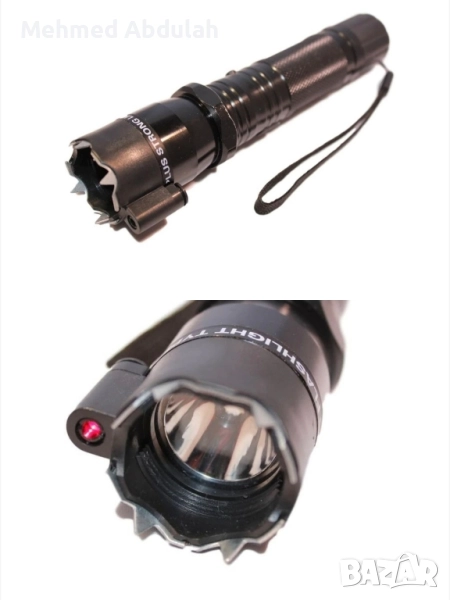 Фенер с електрошок и вграден лазер , снимка 1
