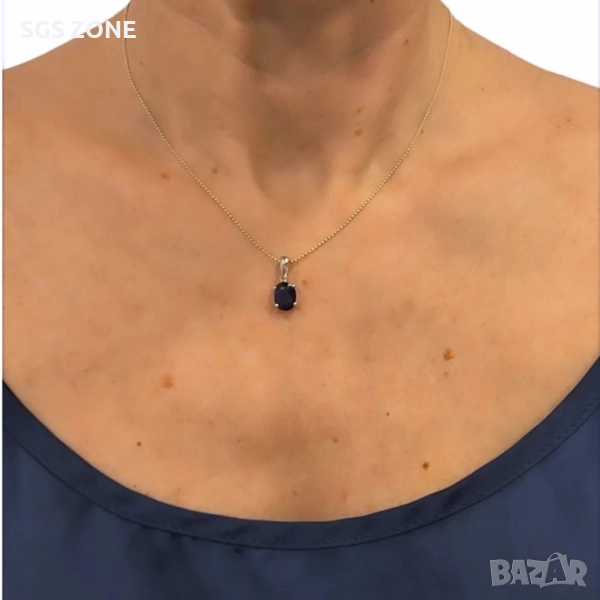 сребърни висулки с РУБИНИ, САПФИРИ, снимка 1