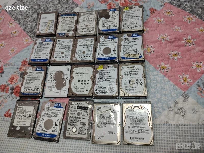 20 броя Хар дискове от лаптопи, снимка 1