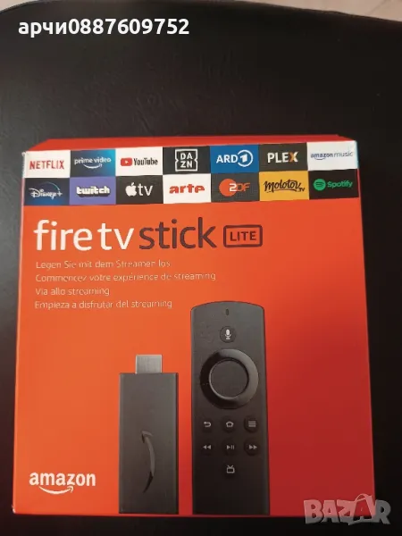 Мултимедиeн плеър AMAZON FIRE TV STICK LITE, снимка 1