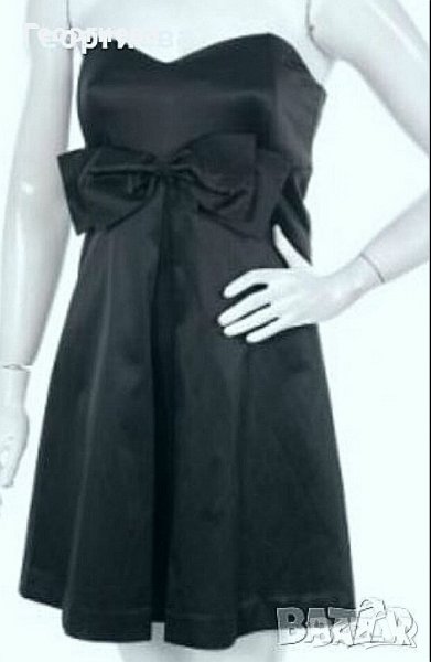 Нова, с етикет черна рокля от сатен ПРОМОЦИЯ👗🍀 М/L,L👗🍀арт.1041, снимка 1