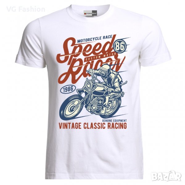 Мъжка Тениска Моторджийска Мото Мотокрос Ендуро Моторист Мотоциклетизъм Moto Motorcycle, снимка 1