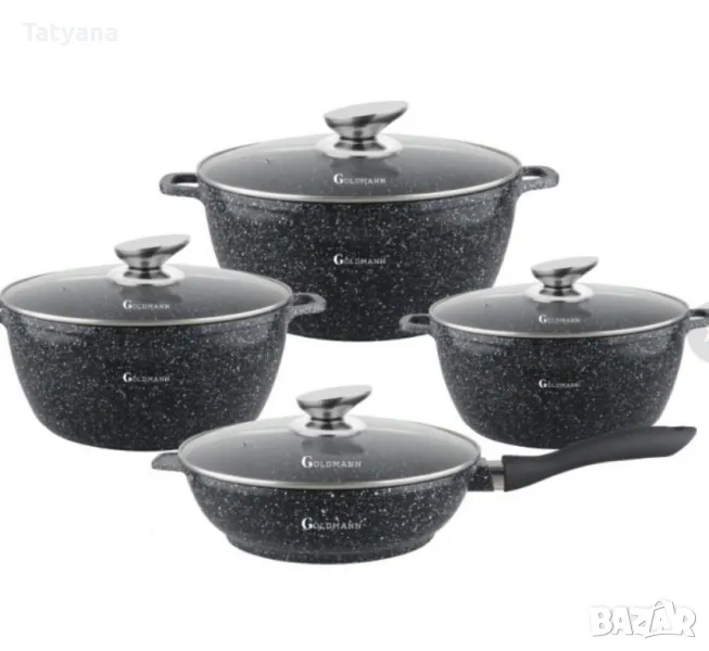 Тенджери с мраморно покритие , снимка 1