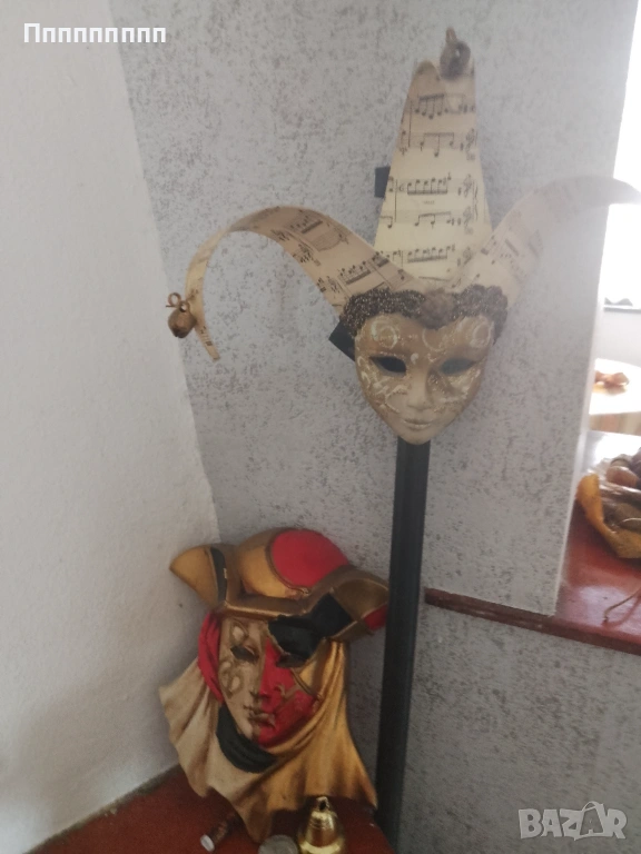 Венециански маски за стена 14 см високи , снимка 1