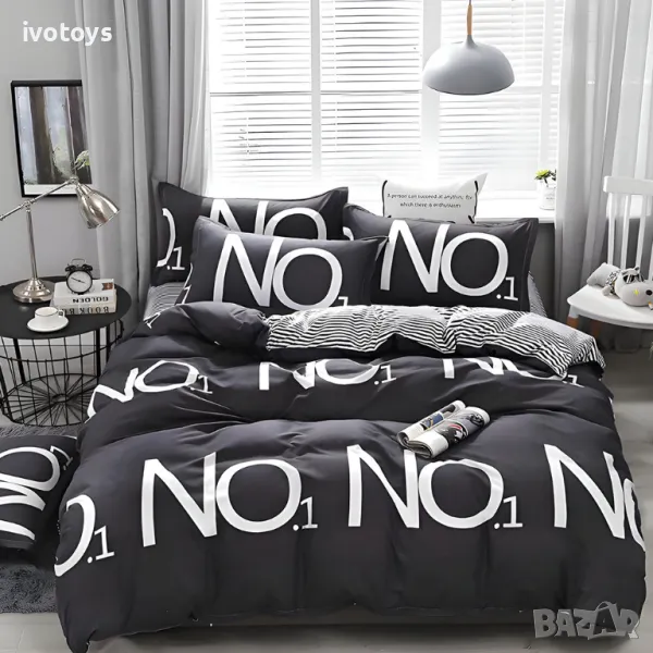 Двулицево спално бельо, 4 части - Модел WS9495, снимка 1