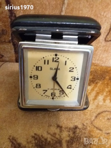 Работещ часовник будилник слава ссср туристически, снимка 1