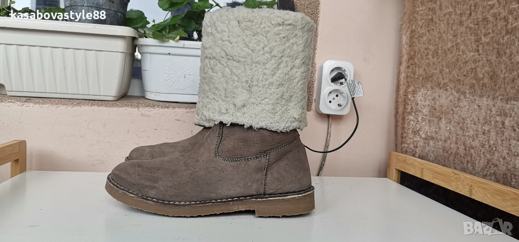 Ботуши от естествена кожа 40. 5н., снимка 1