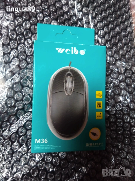 Оптична мишка светеща Weibo M36, снимка 1