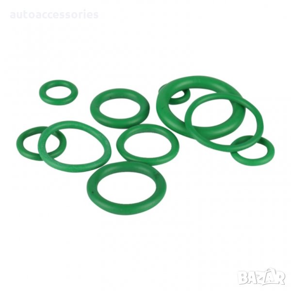 Комплект гумени уплътнения О-пръстени зелени в кутия за климатик, 270 броя, #1000009970, снимка 1