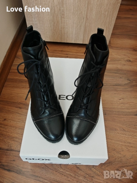 Черни боти от естествена кожа , снимка 1