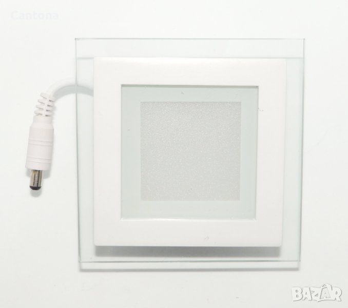 LED панел за вграждане - квадрат, 6W бяла светлина с LED драйвер, снимка 1
