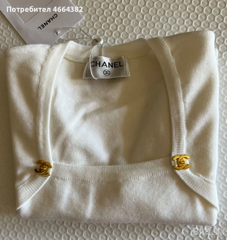 Бяла блузка Chanel, снимка 1