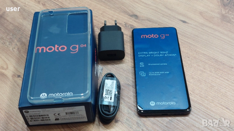 чисто нов смартфон Motorola Moto G04 64GB с гаранция, снимка 1