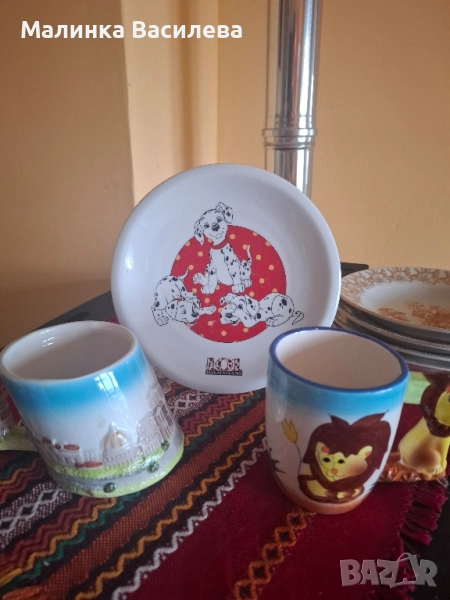 детски чиния и чаши, снимка 1