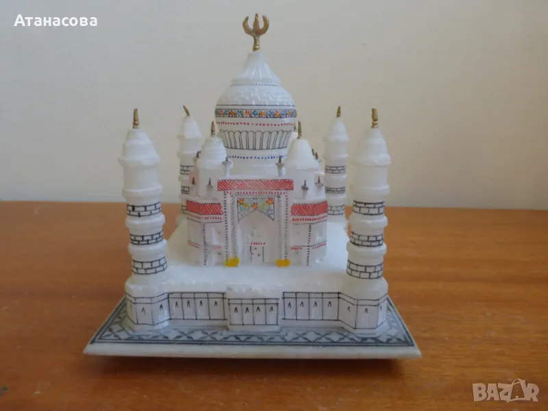 Мраморна статуетка триизмерен модел Тадж Махал, снимка 1