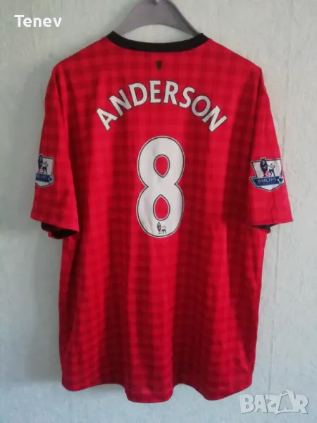 Manchester United #8 Anderson Nike 2XL XXL оригинална тениска фланелка Манчестър Юнайтед Андерсон , снимка 1