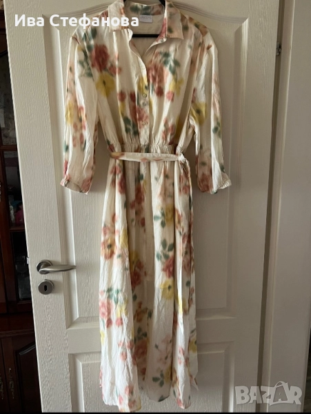 Нова елегантна ежедневна дълга женствена нежна рокля вискоза , снимка 1