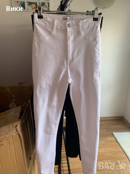 Zara бели дънки Зара, снимка 1