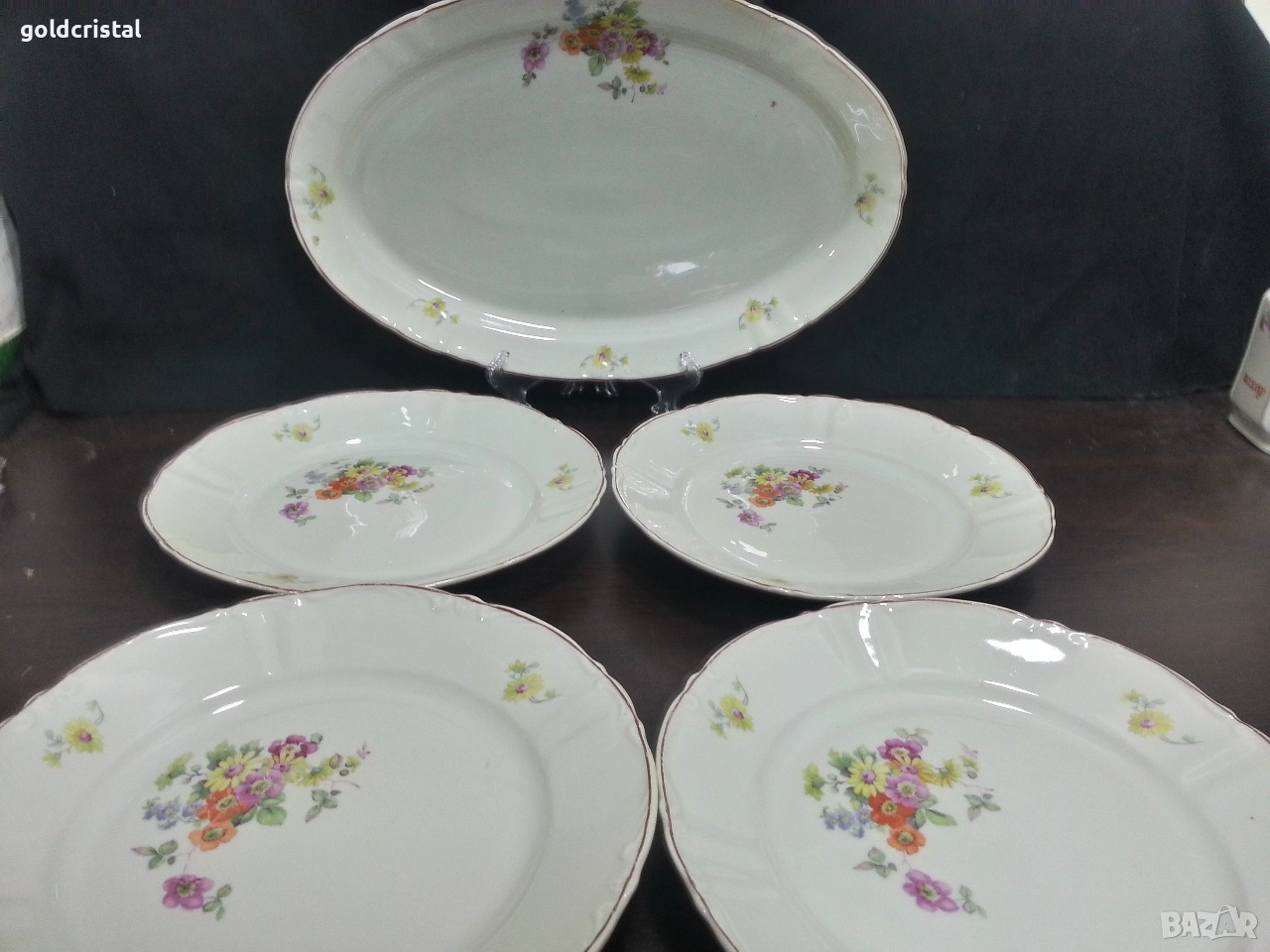 Стар български порцелан чинии , снимка 1