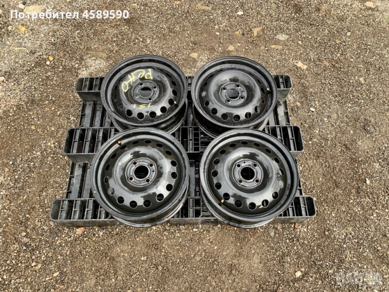 4бр.Оригинални джанти 15цола 4x100 за Dacia Dokker,Lodgy,Sandero,Renault,Nissan Micra, снимка 1