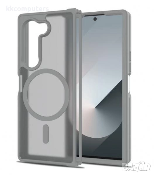 Калъф силикон мат MagSafe / Сив / за Samsung Z Fold 6 Баркод : 3132984, снимка 1