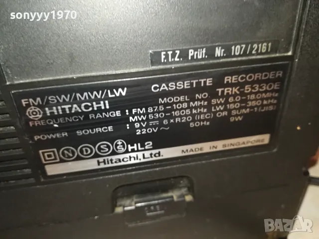 HITACHI TRK-5330E 0604250741LNWC, снимка 15 - Радиокасетофони, транзистори - 49778114
