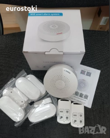 Интелигентна алармена система SanJie, 5 сензора за врати и прозорци, 2 дистанционни управления, 2.4G, снимка 10 - Други - 52566797