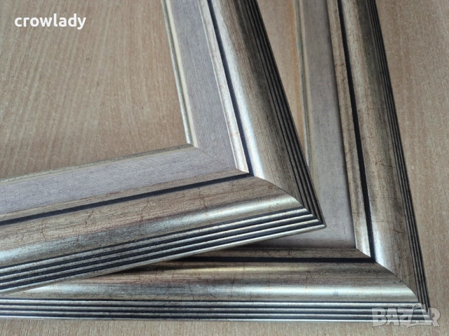 2 Сребърни рамки и паспару за гоблен картина огледало 2, снимка 4 - Картини - 53510751