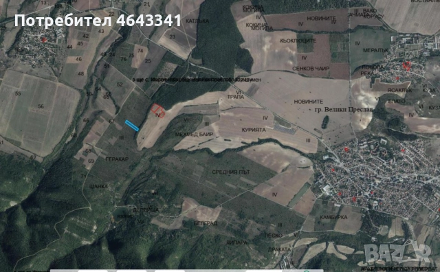 Продава земя Велики Преслав, област Шумен , снимка 2 - Земеделска земя - 52410395