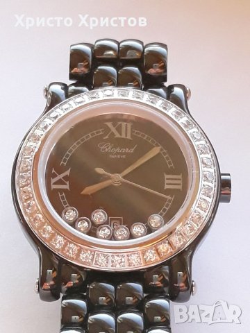 Дамски луксозен часовник Chopard  Happy Sport&Diamonds HIGH-TECH CERAMICS SCRATCH PROOF , снимка 7 - Дамски - 32440776