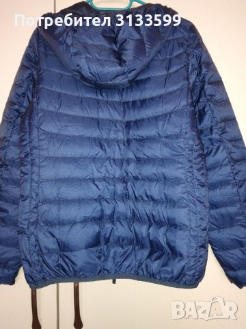 Дамско синьо яке с качулка , снимка 2 - Якета - 37344474