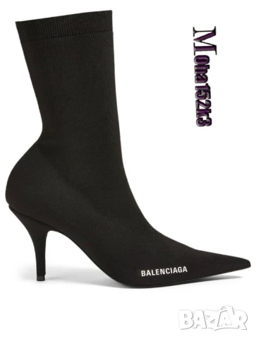 дамски боти на ток fendi balenciaga, снимка 4 - Дамски боти - 50757011