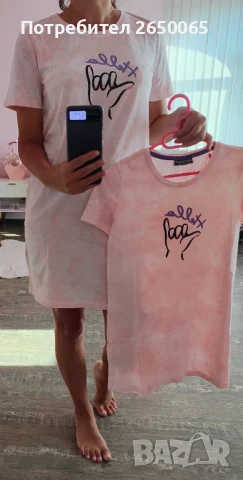 Комплект роклички за мама и дъщеря! С/М и 8/9г., снимка 3 - Рокли - 51242905