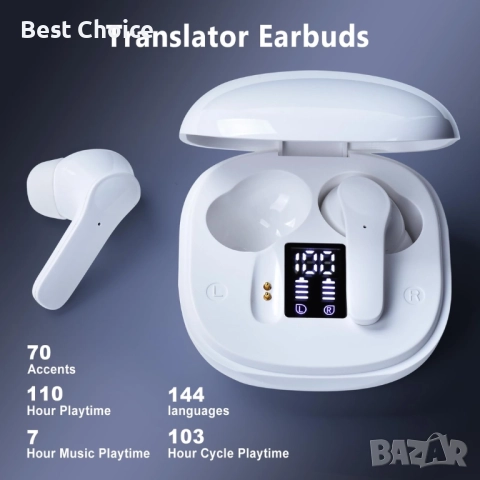 Слушалки преводач / слушалки с функция за превод, снимка 5 - Безжични слушалки - 52588448
