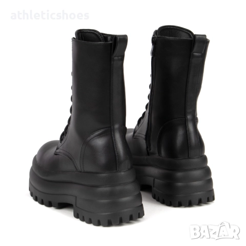 Дамски боти на висока платформа в черно-ПРОМОЦИЯ, снимка 4 - Дамски боти - 52104079