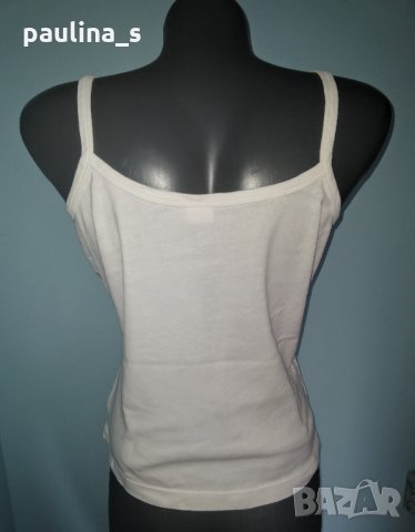 Шест различни броя / Бял потник с пайети и камизола / голям размер , снимка 5 - Потници - 28506311