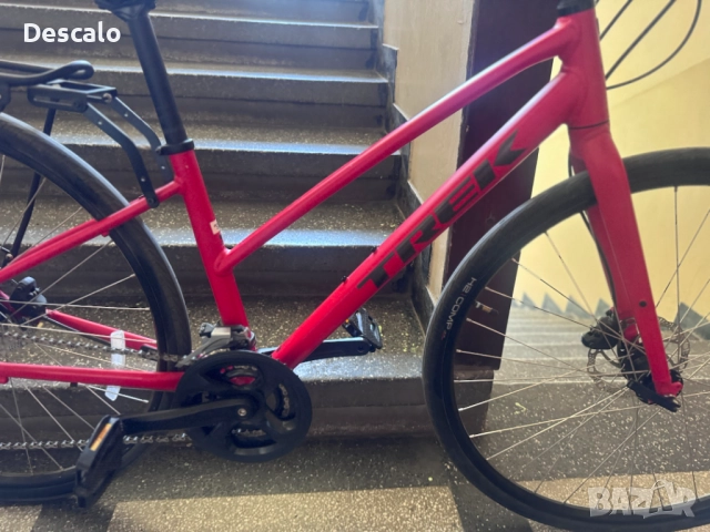 TREK FX 2 DISC STAGGER Satin Red | Градски велосипед S размер, снимка 6 - Велосипеди - 51612351