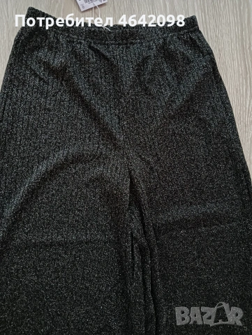 Нов елегантен лъскав панталон , снимка 2 - Панталони - 53568637