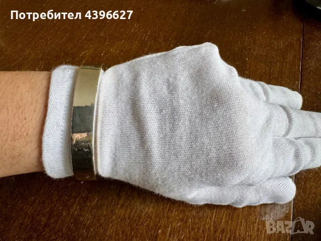 Гривна “Белезница” 40 гр. чисто сребро. Унисекс модел., снимка 3 - Гривни - 49792006