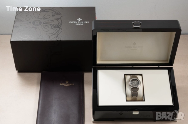 Patek Philippe Nautilus 32mm White Gold Diamond Grey Dial Дамски, снимка 2 - Дамски - 47991324