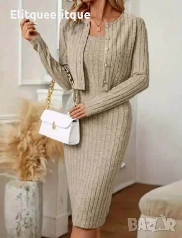 рокля и жилетка , снимка 3 - Рокли - 52324122