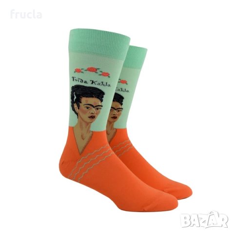 Арт Чорапи Фрида Кало, снимка 3 - Дамски чорапи - 33507660